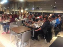 París 4t ESO, sopar a l'arribada a l'hotel